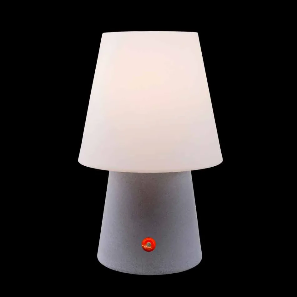 Genopladelig LED-lampe i farvet plast til indendørs eller udendørs - Fungostar Viadurini