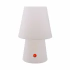 Genopladelig LED-lampe i farvet plast til indendørs eller udendørs - Fungostar Viadurini