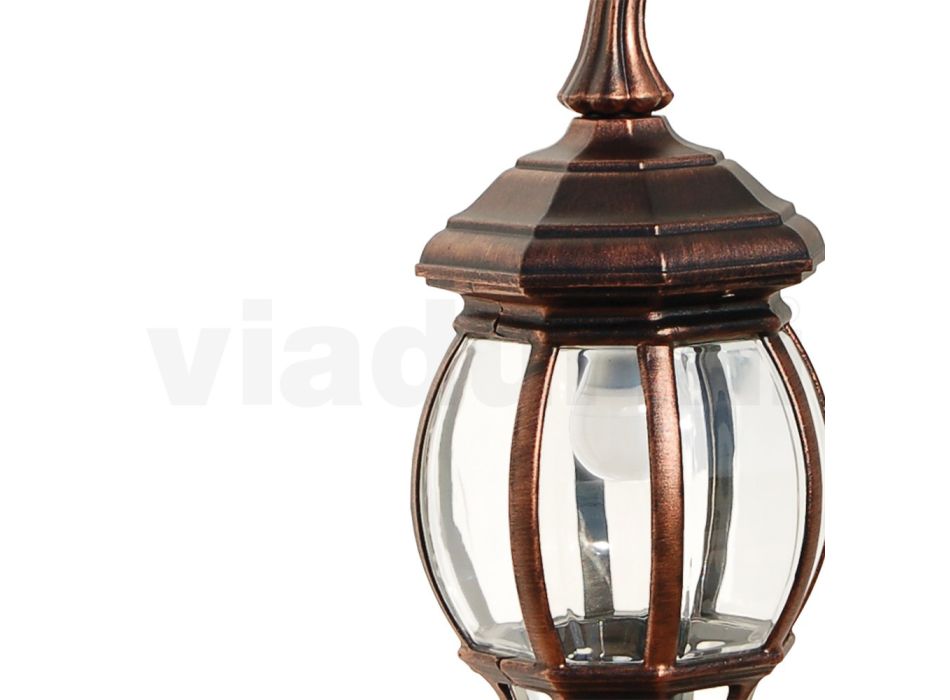 Vintage Style udendørs væglampe i aluminium Fremstillet i Italien - Leona Viadurini