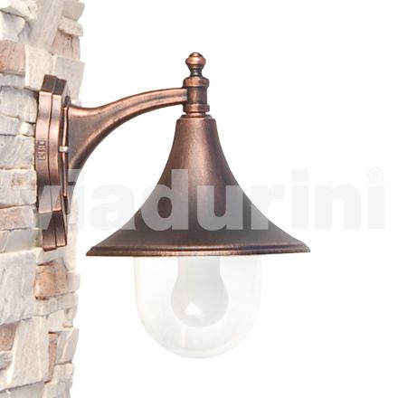 Havevæglampe i trykstøbt aluminium fremstillet i Italien, Anusca Viadurini