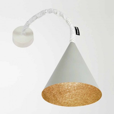 Designer væglampe In-es.artdesign Jazz Cement malet Viadurini