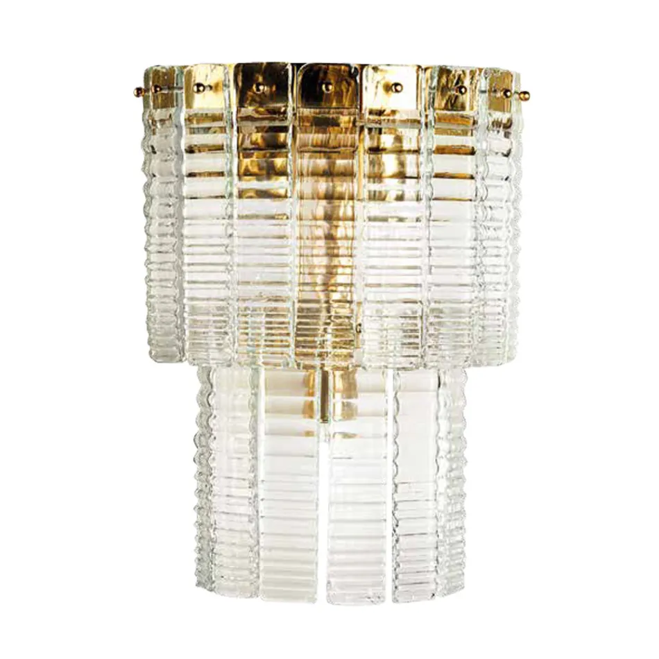 Moderne væglampe i luksus håndlavet glas lavet i Italien - Valadier Viadurini