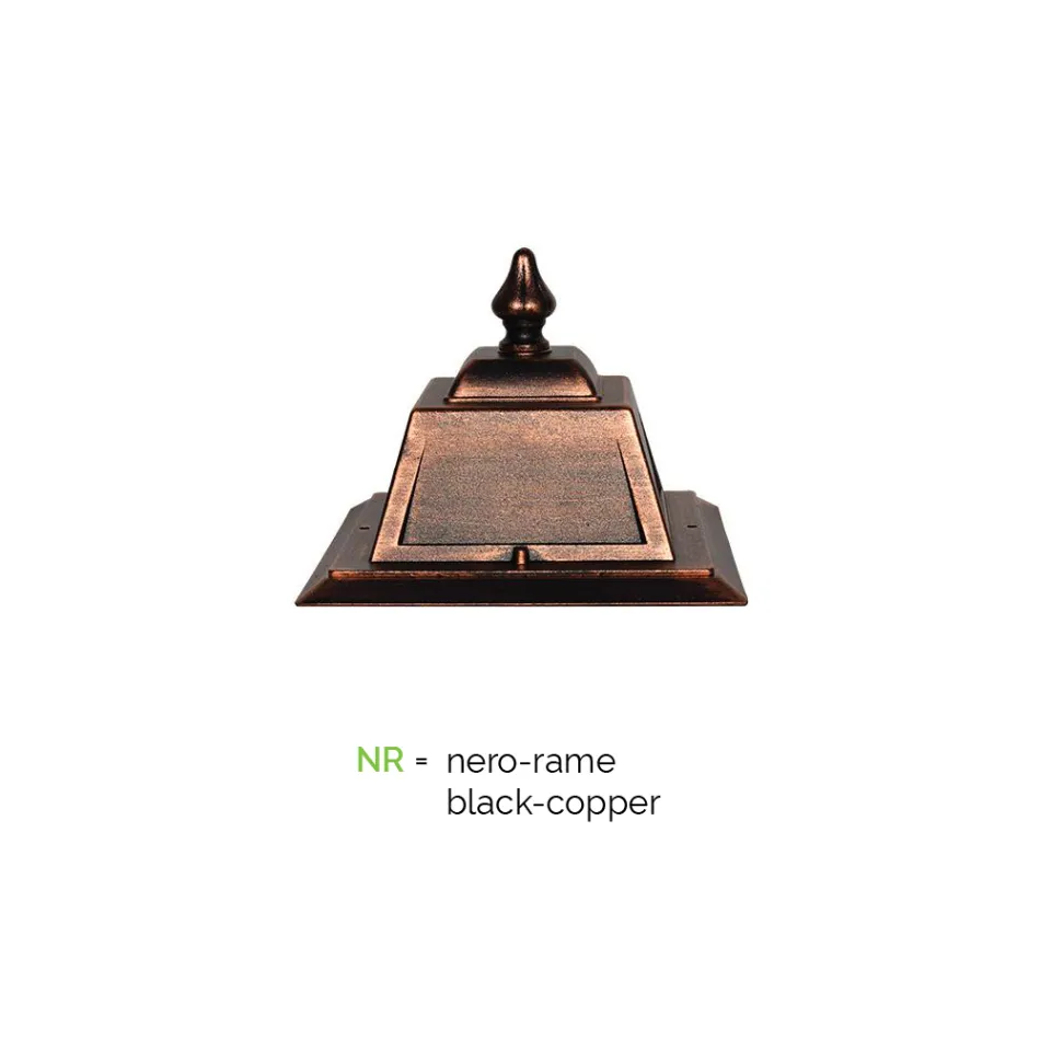 Udendørs væglampe i aluminium og glas Made in Italy - Doroty Viadurini