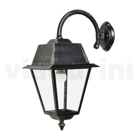 Vintage aluminium udendørs væglampe lavet i Italien - Doroty Viadurini