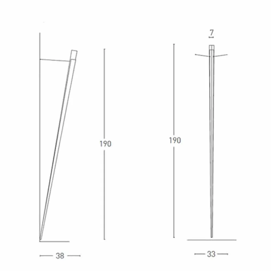 Dæmpbar metalvæglampe med integreret LED Made in Italy - Celine Viadurini