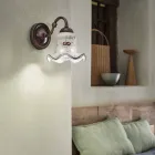 Lampe keramiske væg dekoreret rustikke Ferroluce Chieti Viadurini