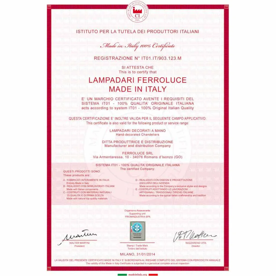 Væglampe i keramik og jern rust Desiree Ferroluce Viadurini