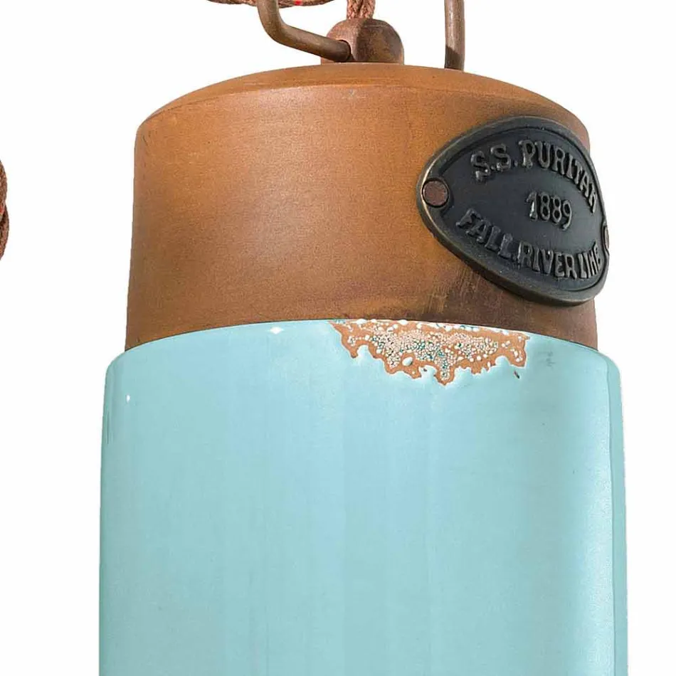 Væglampe i keramik og jern rust Desiree Ferroluce Viadurini