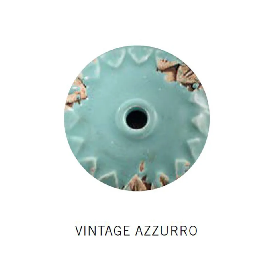 Væglampe i jern og industriel håndlavet keramik - Urban Viadurini