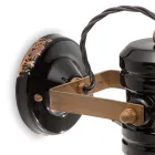 Væglampe i jern og industriel håndlavet keramik - Urban Viadurini