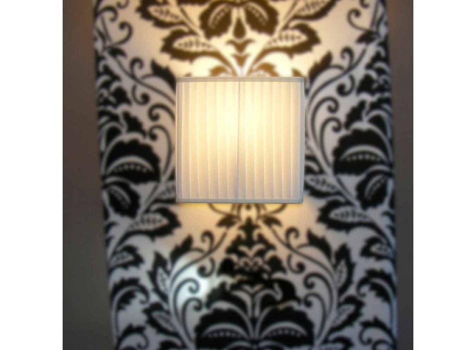 Moderne væglampe i bambusilke, elfenbenfarve Viadurini
