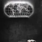 Planisphere væglampe i lasergraveret akrylkrystal - Rihanna Viadurini