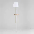 Design gulvlampe i stål, aske og messing Made in Italy - Pitulla Viadurini