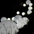 Globe sfære / bordlampe Slide Globo hvid lyst lavet i Italien Viadurini