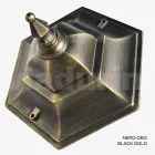 Haveloftslampe i glas og 5 aluminiumsfinisher - Pinako Viadurini