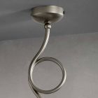 Håndlavet loftslampe i blank keramisk design med roser - Lecco Viadurini