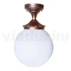 Loftslampe i akryl og sort aluminium Fremstillet i Italien - Trovanero Viadurini