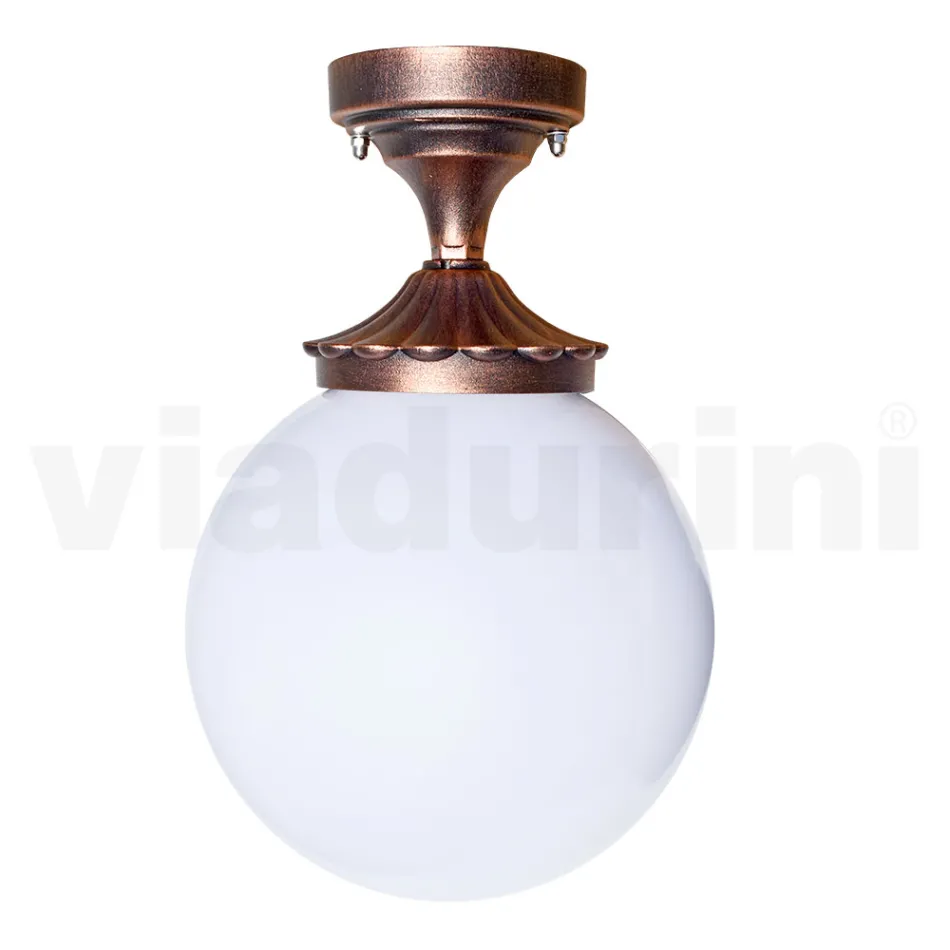 Loftslampe i akryl og sort aluminium Fremstillet i Italien - Trovanero Viadurini