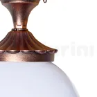 Loftslampe i akryl og sort aluminium Fremstillet i Italien - Trovanero Viadurini