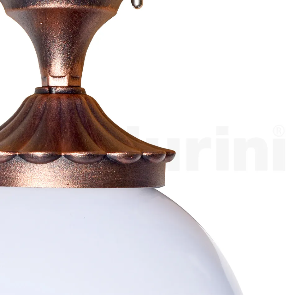 Loftslampe i akryl og sort aluminium Fremstillet i Italien - Trovanero Viadurini