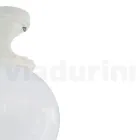 Loftslampe i opal akryl og hvid aluminium struktur - Trovabianco Viadurini