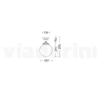 Loftslampe i opal akryl og hvid aluminium struktur - Trovabianco Viadurini