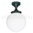 Loftslampe i aluminium og opal akryl Fremstillet i Italien - Trovaantracite Viadurini