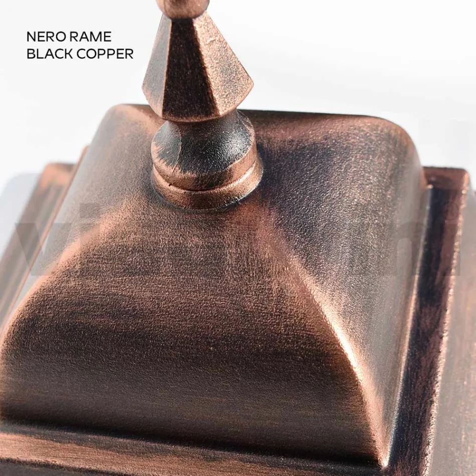 Udendørs loftslampe i aluminium og sandblæst glas - Alchemist Viadurini