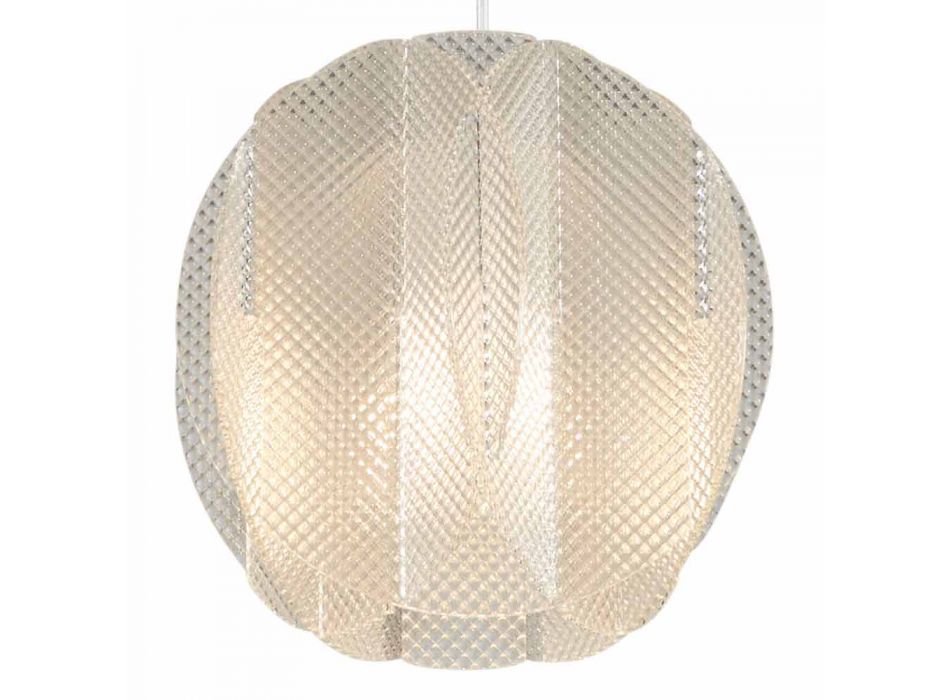 Suspension lampe 2 lyser methacrylat, 22 cm diameter, Desire Viadurini