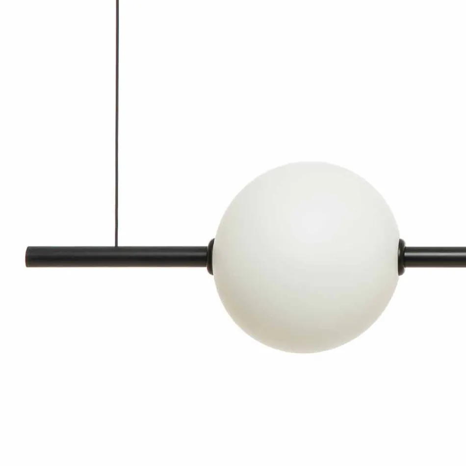 Ophængslampe 3 lys i messing og glas 2 finish - Alma af Il Fanale Viadurini