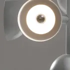 Pendellampe 9 lys Design i hvid eller sort aluminium - Celio Viadurini