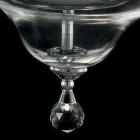 Pendel 3 lys glas og cristallo Ivy, lavet i Italien Viadurini