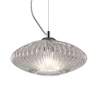 Håndlavet blæst glas hængelampe i Venedig - Dafne Viadurini