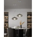 Håndlavet blæst glas hængelampe i Venedig - Dafne Viadurini