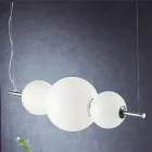 Håndlavet hængelampe i lagdelt venetiansk glas - Jupiter Viadurini