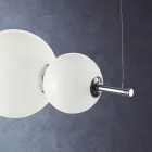 Håndlavet hængelampe i lagdelt venetiansk glas - Jupiter Viadurini