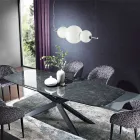 Håndlavet hængelampe i lagdelt venetiansk glas - Jupiter Viadurini