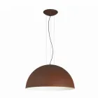 Lampe suspension i to-tone Ø40x H20x L.cavo100cm stål Lys Viadurini