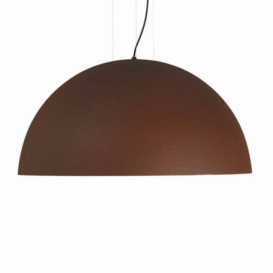 Lampe suspension i to-tone Ø40x H20x L.cavo100cm stål Lys Viadurini