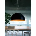 Lampe suspension i to-tone Ø40x H20x L.cavo100cm stål Lys Viadurini
