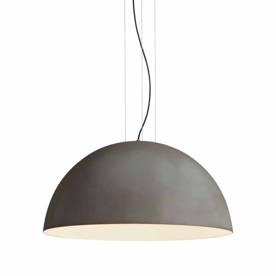 Lampe bicolor suspension stål, Ø60xh.30xL.cavo100cm, Tara Viadurini
