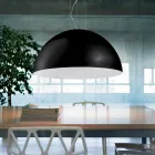 Lampe bicolor suspension stål, Ø60xh.30xL.cavo100cm, Tara Viadurini