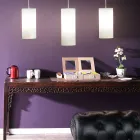 Cylindrisk ophængslampe i polyethylen Fremstillet i Italien - Minervo Viadurini