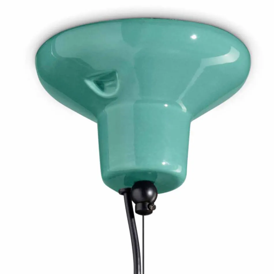 Pendellampe med 3 elementer af forskellige former lavet i Italien - Bumbum Viadurini