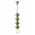 Pendellampe med 4 elementer i keramik og glas lavet i Italien - Capocabana Viadurini