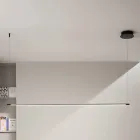 Pendel med LED-lys og længdejusterbare kabler - Orange Viadurini