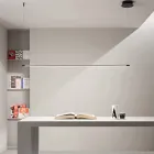 Pendel med LED-lys og længdejusterbare kabler - Orange Viadurini