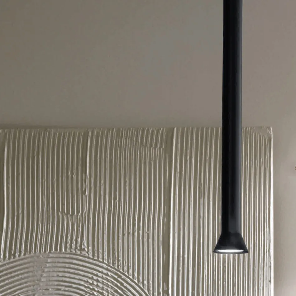 Pendellampe med metalramme og justerbare kabler - Birch Viadurini