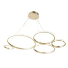 Design Pendellampe til Stue i Sølv eller Guld Metal - Olimpo Viadurini