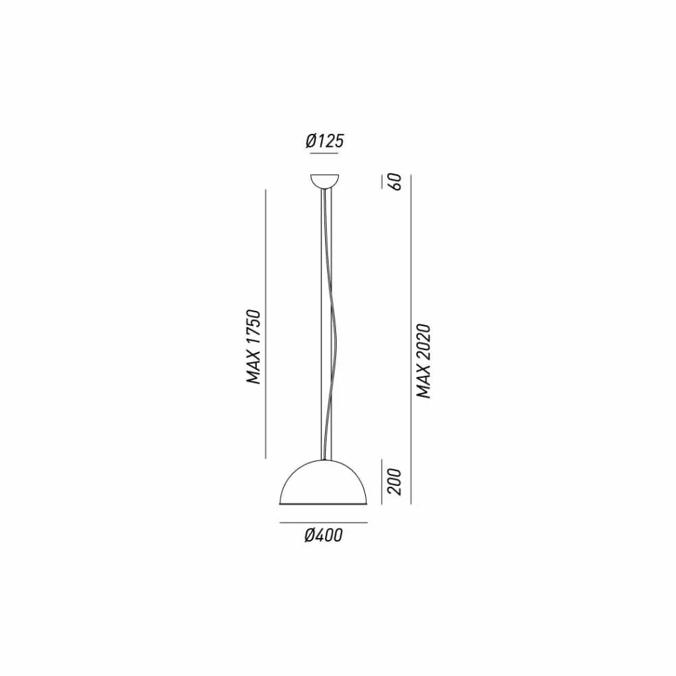 Hængende lampe rustikt design Ø40 cm Galileo Il Fanale Viadurini